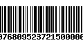 Código de Barras 278076809523721500000185