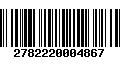 Código de Barras 2782220004867