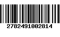 Código de Barras 2782491002814