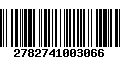 Código de Barras 2782741003066