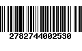 Código de Barras 2782744002530