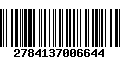 Código de Barras 2784137006644