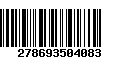 Código de Barras 278693504083