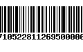 Código de Barras 278710522811269500000345