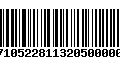 Código de Barras 278710522811320500000295