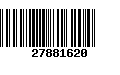 Código de Barras 27881620