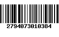 Código de Barras 2794073010384