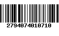 Código de Barras 2794074010710