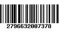 Código de Barras 2796632007378