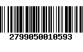 Código de Barras 2799050010593