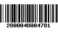 Código de Barras 2800048004781