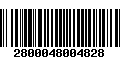 Código de Barras 2800048004828