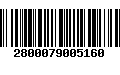 Código de Barras 2800079005160