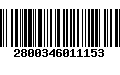 Código de Barras 2800346011153