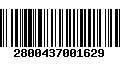 Código de Barras 2800437001629