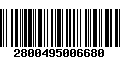 Código de Barras 2800495006680