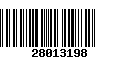 Código de Barras 28013198