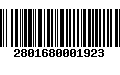 Código de Barras 2801680001923