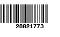 Código de Barras 28021773