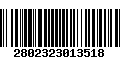 Código de Barras 2802323013518