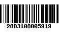 Código de Barras 2803108005919