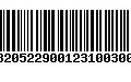 Código de Barras 280320522900123100300000