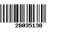 Código de Barras 28035138