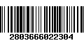 Código de Barras 2803666022304