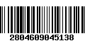 Código de Barras 2804609045138