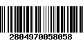 Código de Barras 2804970058058