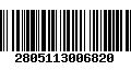 Código de Barras 2805113006820