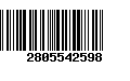 Código de Barras 2805542598