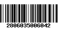 Código de Barras 2806035006042