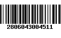 Código de Barras 2806043004511