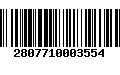 Código de Barras 2807710003554