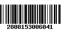 Código de Barras 2808153006041