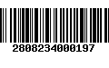 Código de Barras 2808234000197