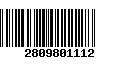 Código de Barras 2809801112