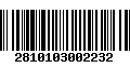 Código de Barras 2810103002232