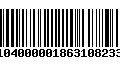 Código de Barras 2810400000186310823301