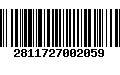 Código de Barras 2811727002059