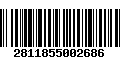 Código de Barras 2811855002686