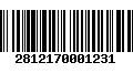 Código de Barras 2812170001231