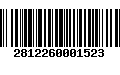 Código de Barras 2812260001523