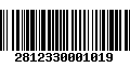 Código de Barras 2812330001019