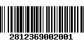 Código de Barras 2812369002001