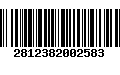 Código de Barras 2812382002583