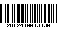 Código de Barras 2812410013130