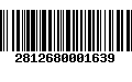 Código de Barras 2812680001639