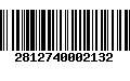 Código de Barras 2812740002132